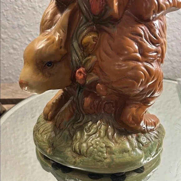 Ceramic Bunny Candle or treat Holder Bloom Core Nature Core - Picture 9 of 16